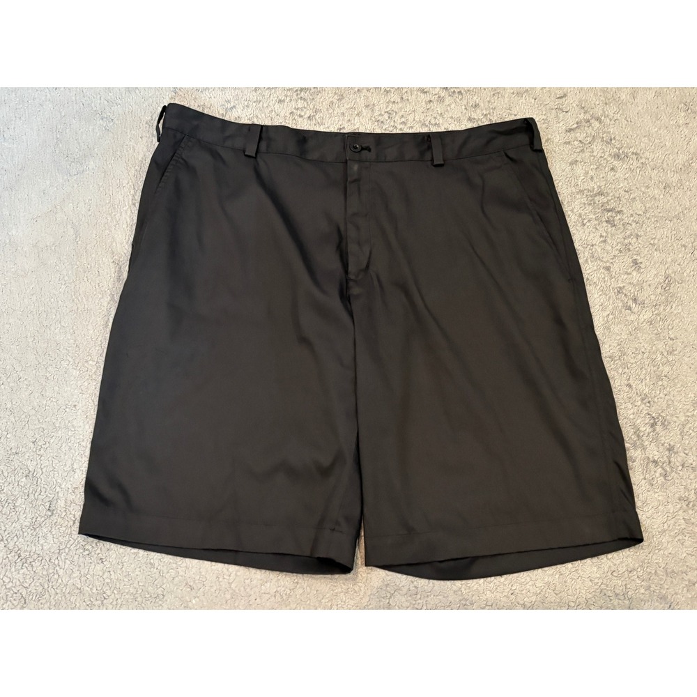Nike Golf Dri-FIT Shorts Mens 38 Black Flat Front Performance Stretch Golfing - Picture 1 of 8